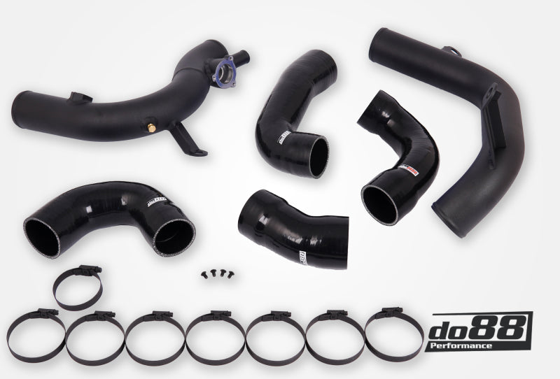do88 VAG 2.0 TSI EA888 Gen4 (300hp+) OEM Intercooler Pressure Pipes Black Hoses - TR-340-OE-1-S