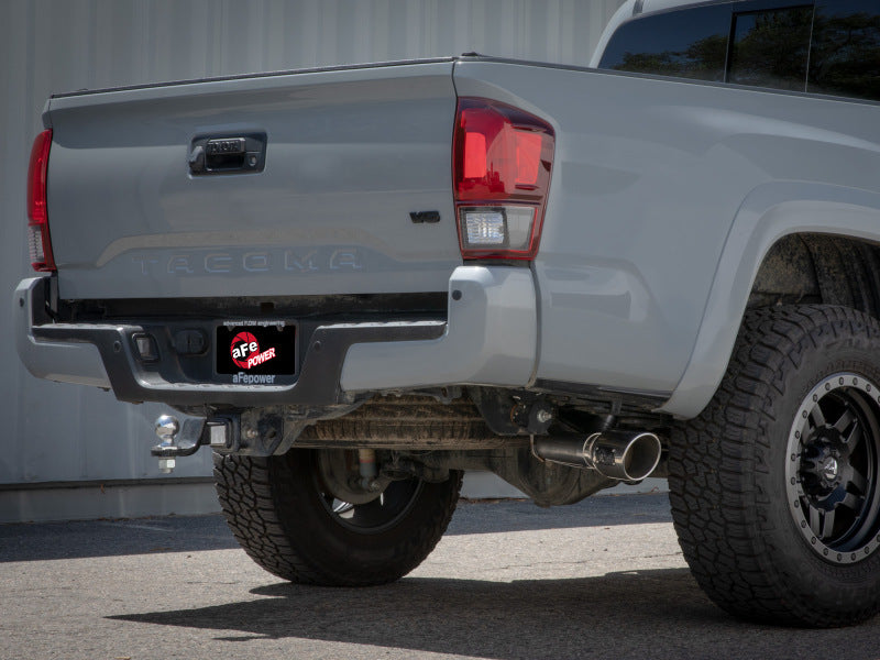 aFe 16-22 Toyota Tacoma Apollo GT Series 2.5in. - 3in. 409 SS Cat-Back Exhaust System w/ Black Tip - 49-46063-B