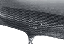 Load image into Gallery viewer, Seibon 02-05 BMW 3 Series 4dr E46 (Manuf Date 7/02-7/06 Models Only) OEM-Style Carbon Fiber Hood - HD0205BMWE464D-OE