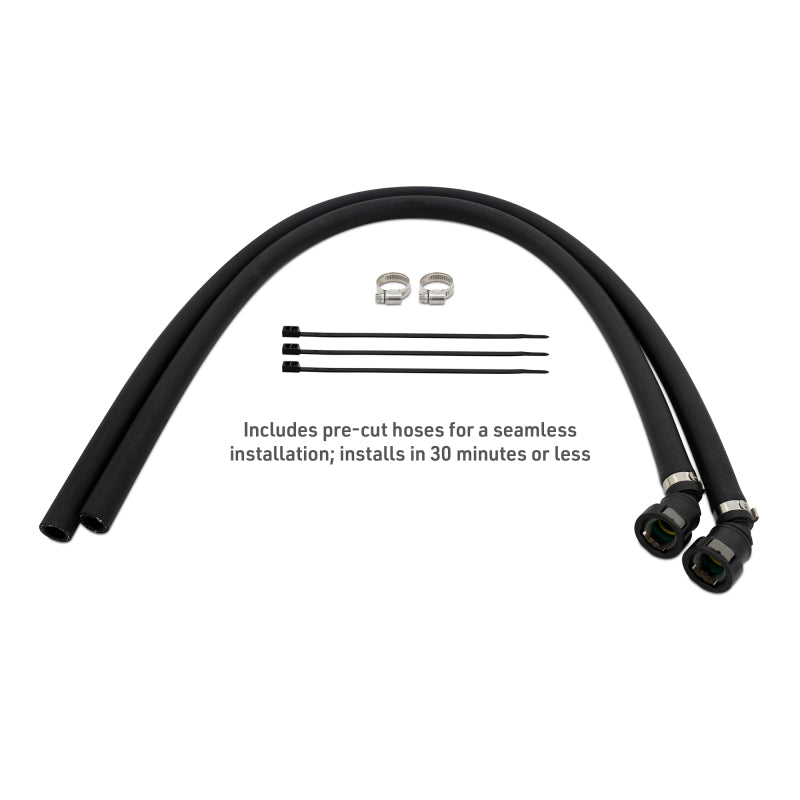 Mishimoto 2025+ RAM 1500 3.0L Hurricane Baffled Oil Catch Can Kit - Black - MMBCC-RAM-25