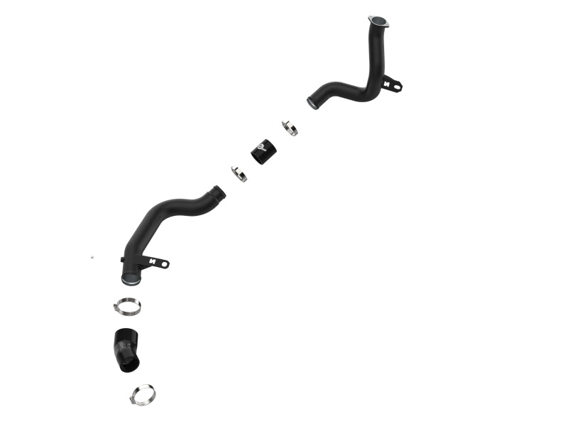 aFe 19-22 Hyundai Veloster N L4 2.0L BladeRunner 2.25in to 2.50in Aluminum Hot Charge Pipe - Black - 46-20648-B