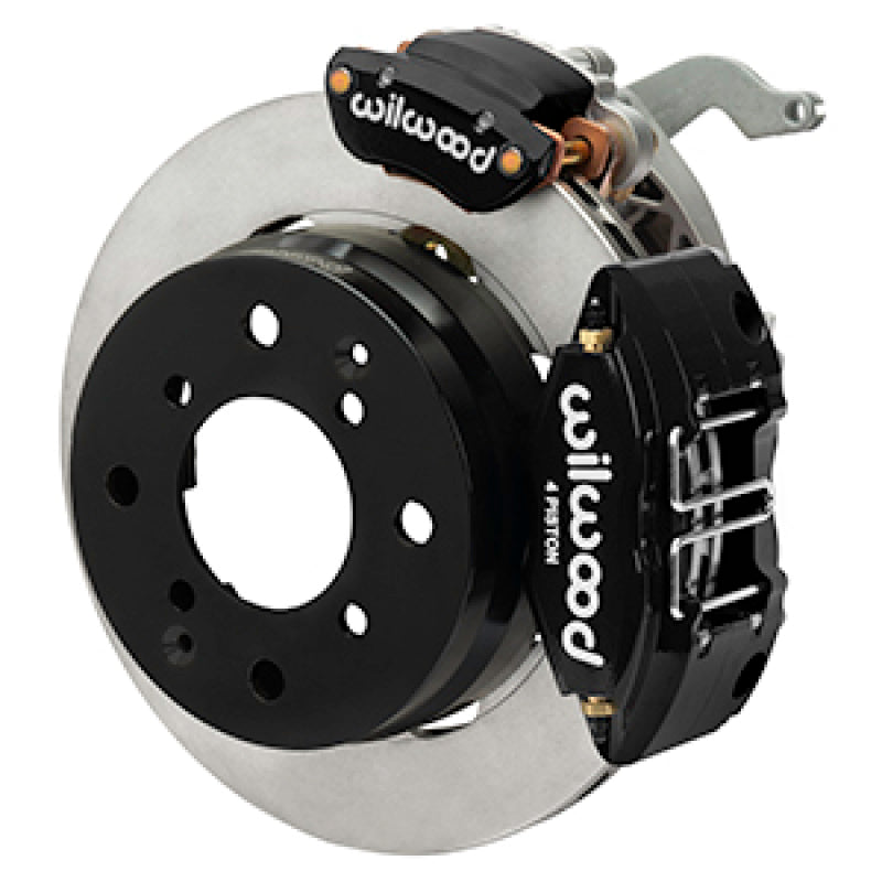 Wilwood 70-76 Porsche 914 Rear Powerlite Brake Kit Plain Face - Black - 140-17475