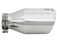 Load image into Gallery viewer, aFe Takeda 304 Stainless Steel Clamp-On Exhaust Tip 2.5in. Inlet / 4.5in. Outlet / 9in. L - Polished - 49T25454-P09