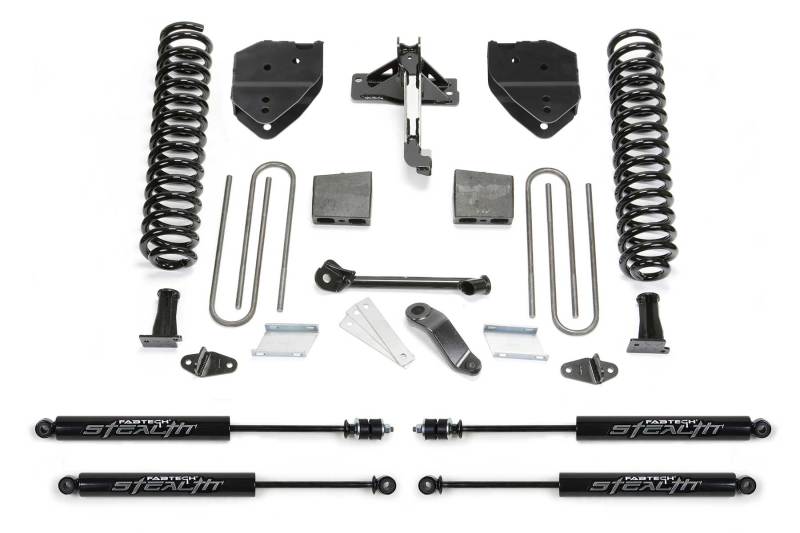 Fabtech 17-21 Ford F250/F350 4WD Diesel 4in Basic Sys w/Stealth - K2214M