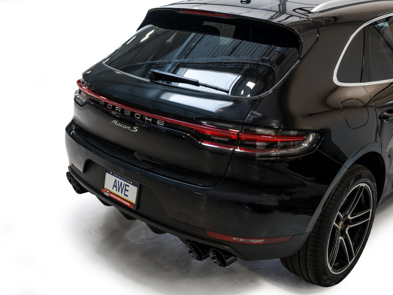 AWE Tuning 19-21 Porsche Macan 3.0T/2.9TT Touring Edition Cat-Back Exhaust w/ Diamond Black Tips - 3015-43951