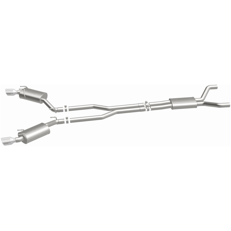 MagnaFlow Cat-Back Stainless Dual Split Rear Exit 4in Polished Tips 11-15 Chevy Camaro 3.6L V6 - 15353