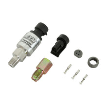 Load image into Gallery viewer, AEM 1000 PSIg Stainless Sensor Kit - 1/8in NPT Male Thread to -4 Adapter - 30-2130-1000