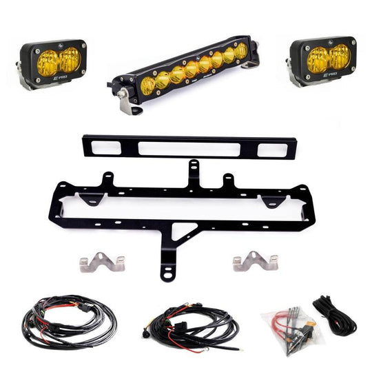 Baja Designs 2024+ Toyota Tacoma (Incl. TRD Pro) 10in. S8/S2 Pro Grille Kit - Baja Amber - 448261