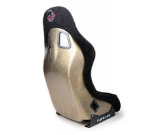 Load image into Gallery viewer, NRG FRP Bucket Seat ULTRA Edition - Medium (Black Alcantara/Gold Glitter Back) - FRP-303BK-ULTRA