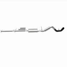 Load image into Gallery viewer, MagnaFlow 11-19 GM 2500/3500 6.0L 4in Single Passenger Side Rear Exit Cat-Back Exhaust w/Black Tips - 19376