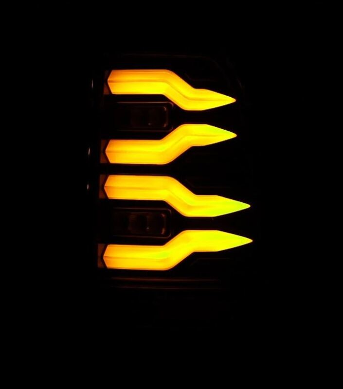 AlphaRex 97-03 Ford F150 / 99-16 Ford F250/F350/F450/F550 LUXX-Series LED Tail Lights - Black - 658002