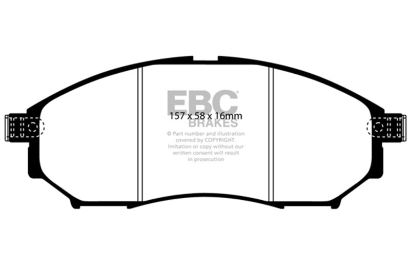 EBC 08-13 Infiniti EX35 3.5 Yellowstuff Front Brake Pads - DP41671R