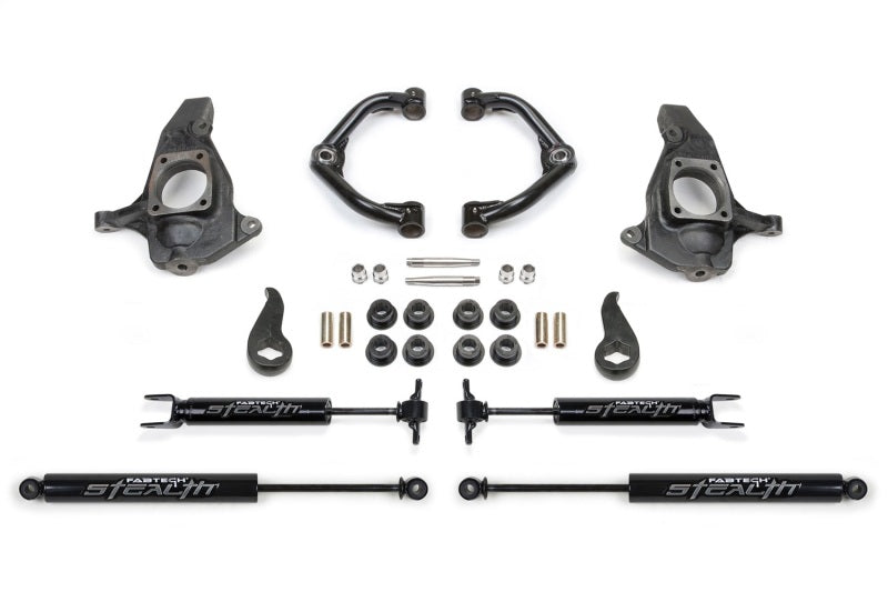 Fabtech 11-19 GM C/K2500HD/3500HD 4in Ultimate System w/Uniball UCA & Stealth Shocks - FTS21188