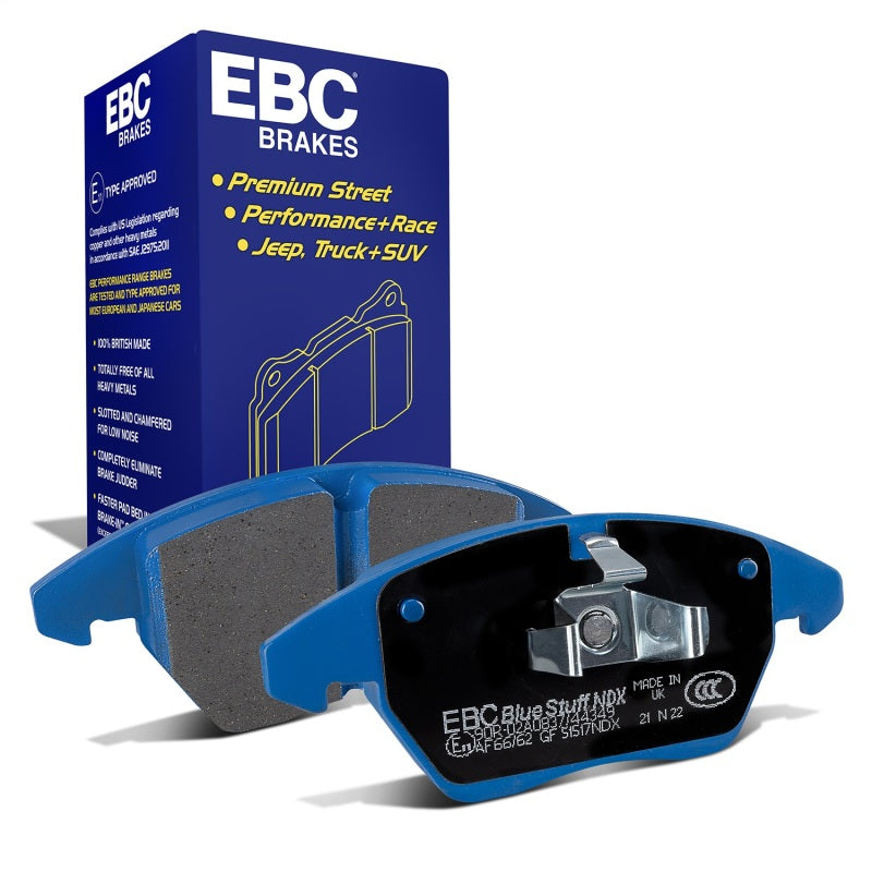 EBC 06-13 Audi A3 2.0T (Girling Rear Caliper) Bluestuff Front Brake Pads - DP51517NDX