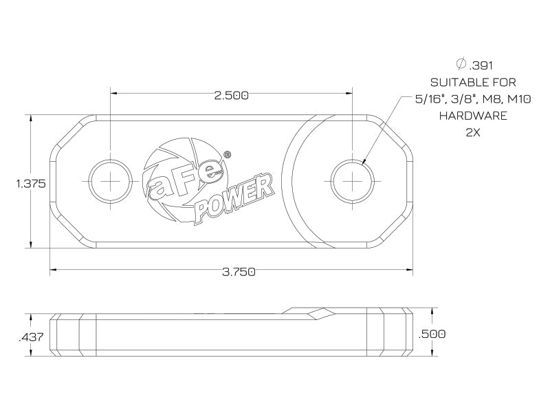 aFe POWER Terra Guard Light Extension Brackets - 79-91001