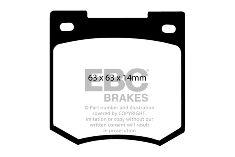 EBC 67-70 Ford Cortina 1.6 Greenstuff Front Brake Pads - DP2106
