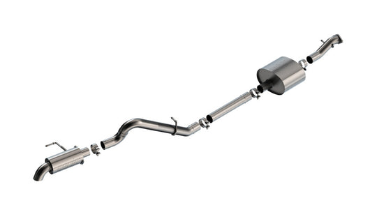 Borla 21-22 Ford Bronco 2.7L 2DR/4DR T-304 Stainless Steel Cat-Back Touring Exhaust - Brushed - 140901
