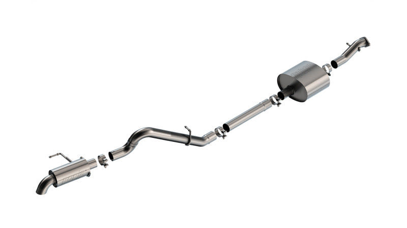 Borla 21-22 Ford Bronco 2.7L 2DR/4DR T-304 Stainless Steel Cat-Back Touring Exhaust - Brushed - 140901