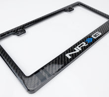 Load image into Gallery viewer, NRG Carbon License Plate Frame/ Fiber Poly Dip Finish Wet w/ NRG Logo - CARB-P200N