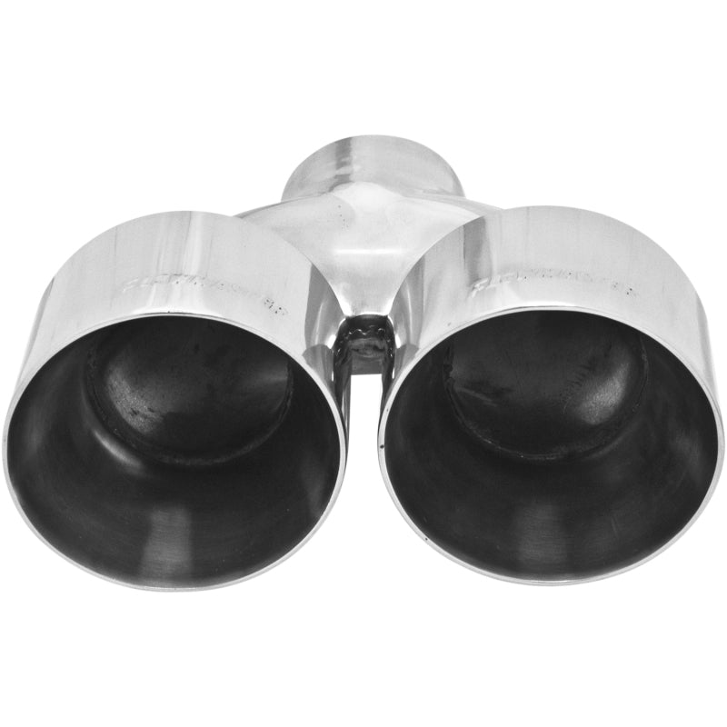 Flowmaster SS Tip 2.5in.X4.0in. Double W Dual Tip - 15391