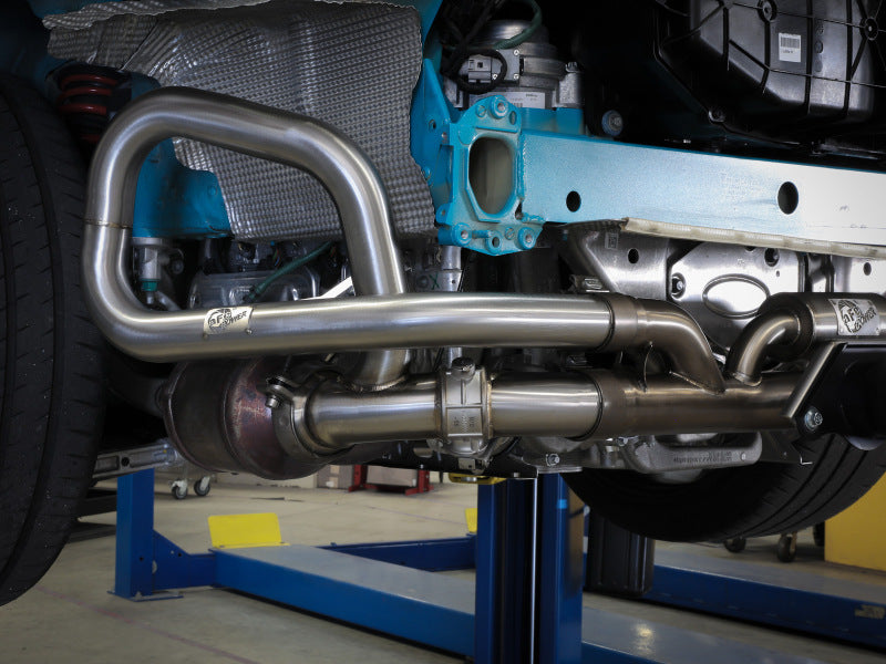 aFe 14-16 Porsche 911 GT3 991.1 H6 3.8L MACH Force-Xp 304 SS Cat-Back Exhaust System w/ Black Tips - 49-36450-B