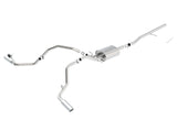 Borla 14 Silv/Sierra C/B Exhaust S-Type 1500 5.3L V8 AT/MT 2&4WD Ext Cab Split Side Exit - 140545