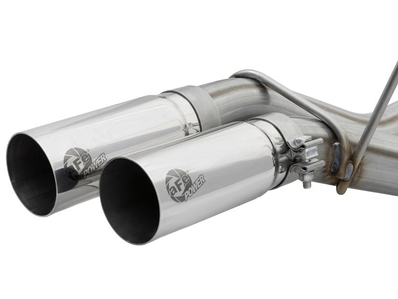 aFe POWER Rebel Series 3in 409 SS Cat Back Exhaust w/ Polished Tips 17 Ford F-150 Raptor V6-3.5L - 49-43091-P