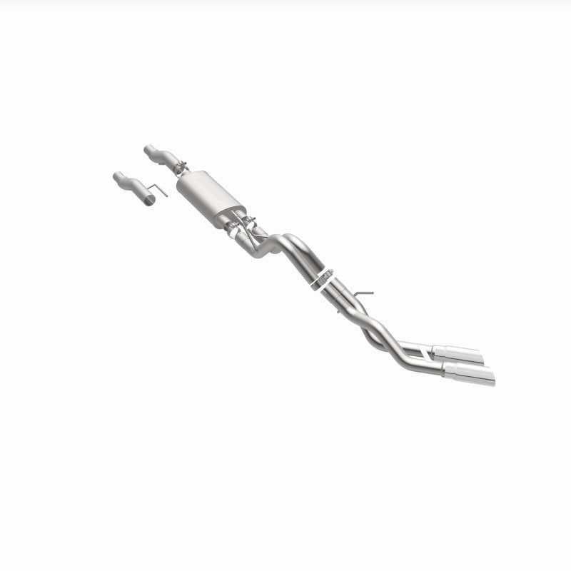 MagnaFlow 11 Ford F-150 3.7L/5.0L/6.2L SS Catback Exhaust Dual Same Side Exit w/ 3.5in SS Tips - 15461