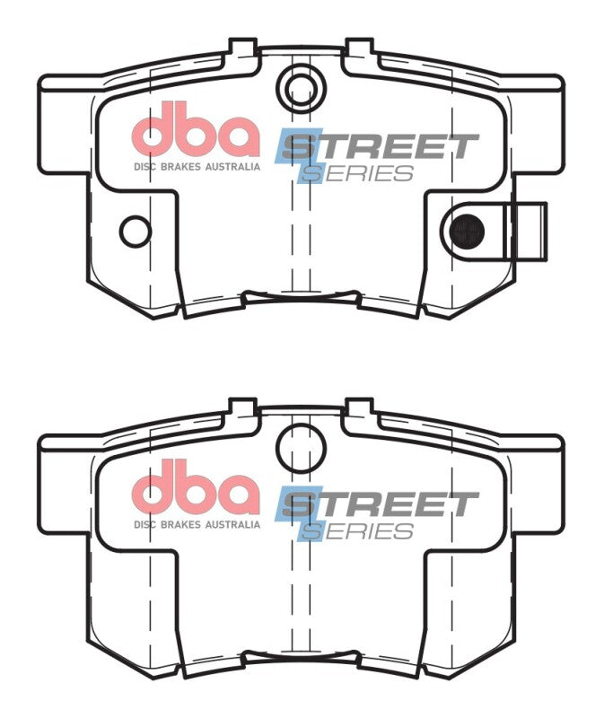 DBA 97-99 Acura CL (4 Cyl) Street Series Rear Brake Pads - DB1142SS