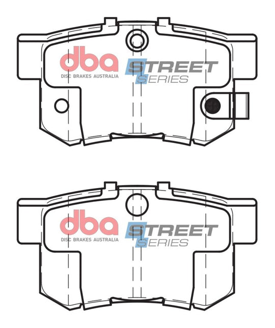 DBA 97-99 Acura CL (4 Cyl) Street Series Rear Brake Pads - DB1142SS