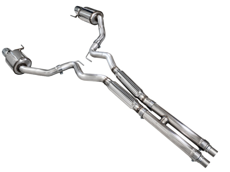 AWE Tuning 2024 Ford Mustang GT Fastback S650 RWD Touring Catback Exhaust w/ Dual Chrome Silver Tips - 3015-32650