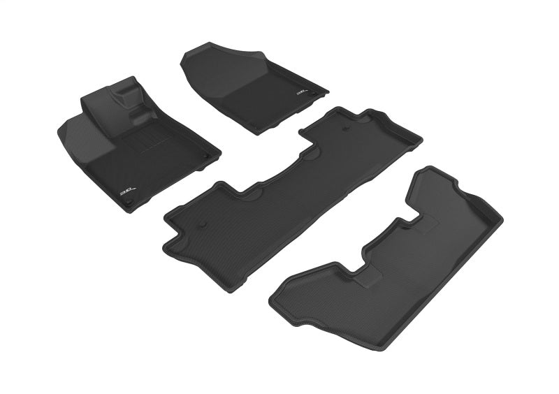 3D MAXpider 16-22 Honda Pilot Kagu Black Full Set - L1HD08401509