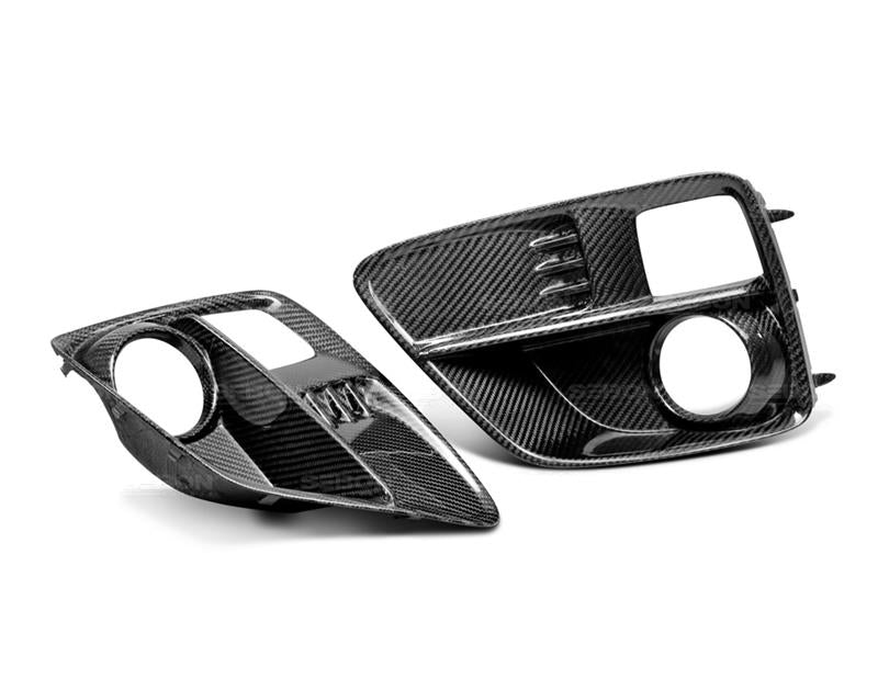 Seibon 15-17 Subaru Impreza WRX/STi Carbon Fiber Fog Light Surrounds (pair) - FLS15SBIMP