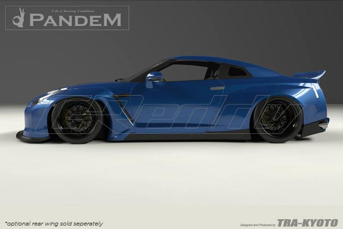 GReddy Nissan GTR R35 Version 2 Pandem X Rocket Bunny Rear Under Diffuser - 17020611