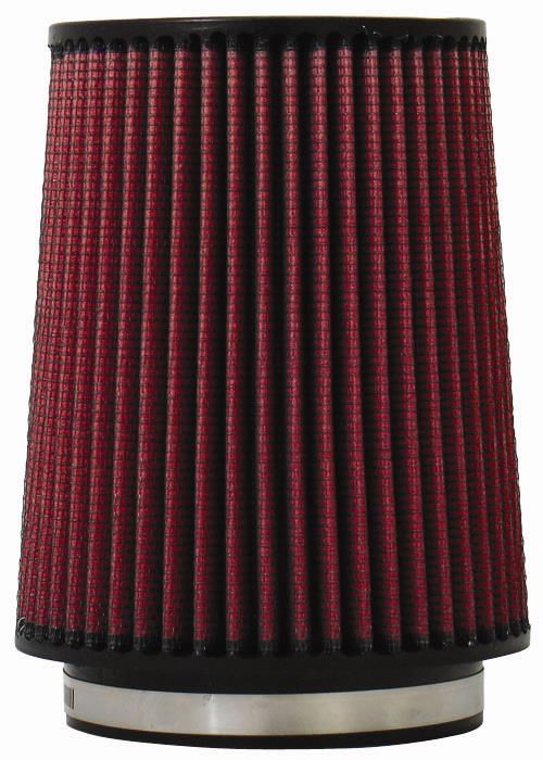 Injen High Performance Air Filter - 5 Black Filter 6 1/2 Base / 8 Tall / 5 1/2 Top - X-1022-BR
