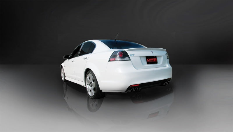 Corsa 2008-2009 Pontiac G8 GXP 6.0L V8 Sport Cat-Back w/ Dual 3in Black Tips - 14950BLK