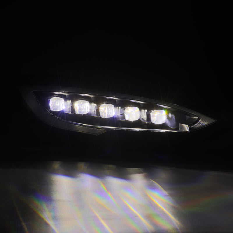 AlphaRex 12-21 Tesla Model S NOVA-Series LED Proj Headlights Blk w/Activtn Light & Seq.Sig / SB DRL - 880877