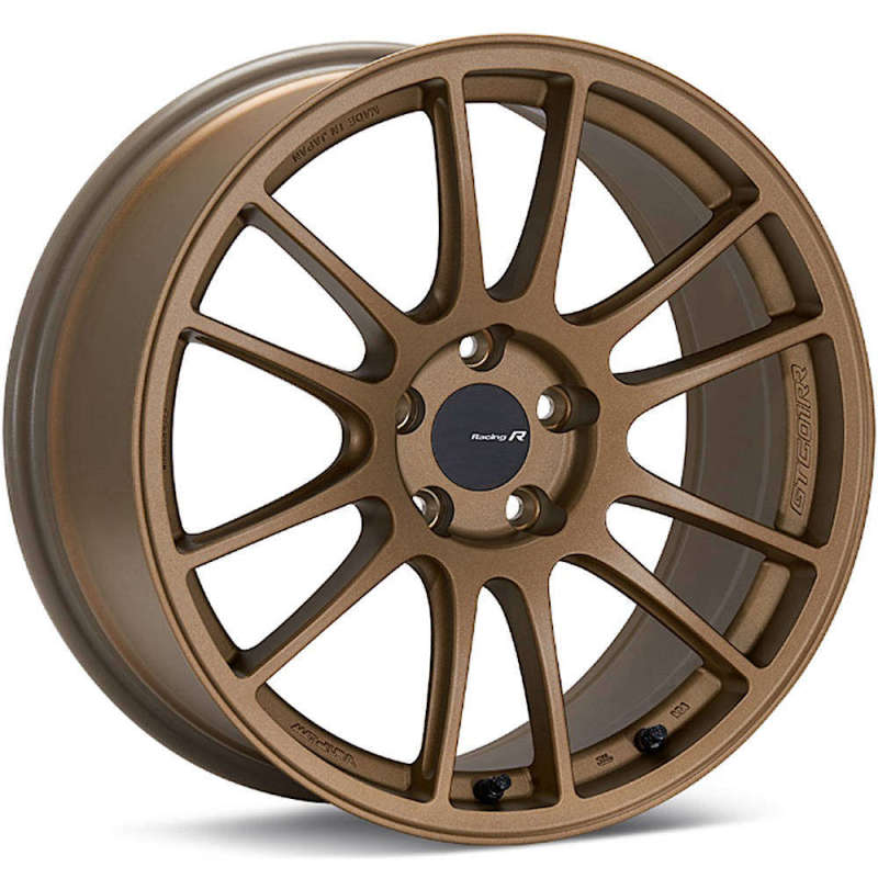 Enkei GTC01RR 18x9.5 5x114.3 22mm Offset Titanium Gold Wheel *Special Order* - 504-895-6522GG