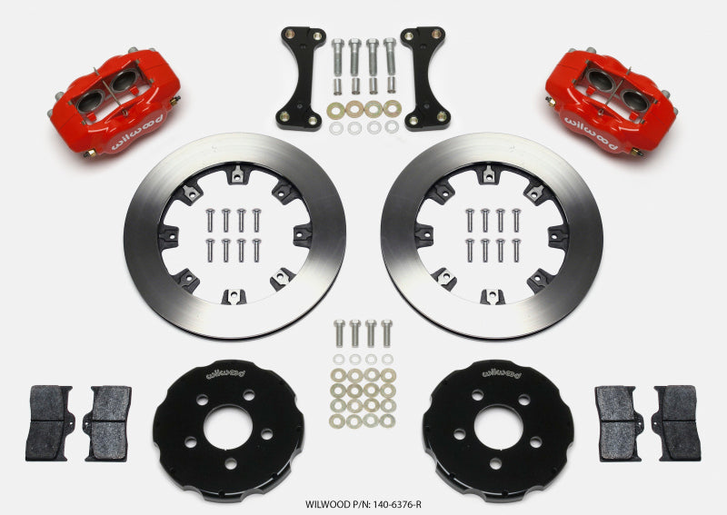 Wilwood Forged Dynalite Front Hat Kit 12.19in Red 00-04 PT Cruiser/03-04 SRT/4 - 140-6376-R