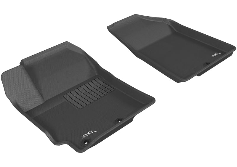 3D MAXpider 2012-2017 Kia Rio/Rio5 Kagu 1st Row Floormat - Black - L1KA01411509