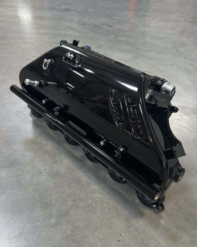 CSF BMW M2/M3/M4 S58 (G8X) Charge-Air Cooler Manifold - Gloss Black - 8233GB