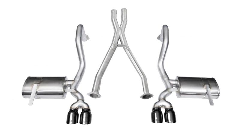 Corsa 1997-2004 Chevrolet Corvette C5 Z06 5.7L V8 Black Xtreme Cat-Back + XO Exhaust - 14114BLK