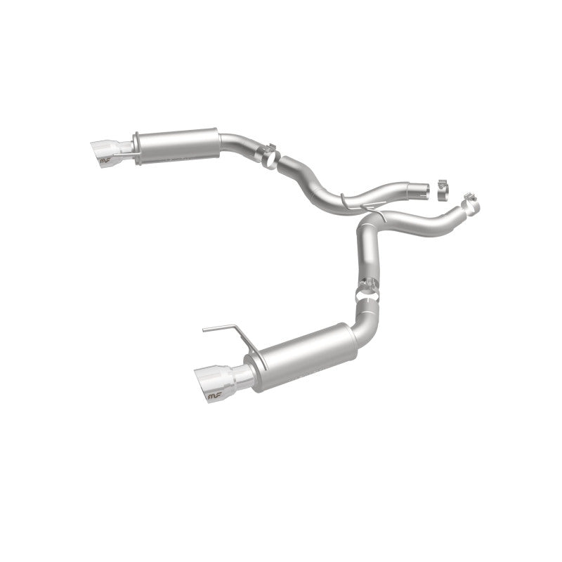 MagnaFlow Axle Back, SS, 3in, Competition, Dual Split Polished 4.5in Tip 2015 Ford Mustang GT V8 5.0 - 19103