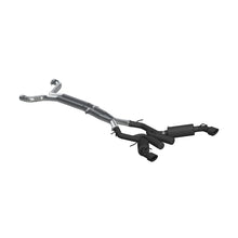 Load image into Gallery viewer, MBRP 16-19 Chevrolet Camaro SS 6 Speed 3in Dual Cat Back w/ 4.5in OD Tips - Black (Non NPP Models) - S7035BLK