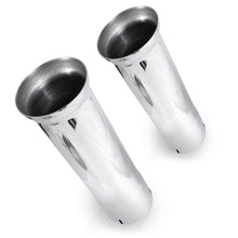Load image into Gallery viewer, Stainless Works Bell Exhaust Tips- 2 1/2in ID Inlet 2 1/2in Body - 7060250