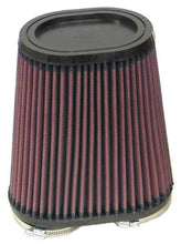 Load image into Gallery viewer, K&amp;N Universal Rubber Filter Dual Flange Oval Tprd 3.75in Base O/S W x 3.438in Top O/S W x 6.75in H - RU-4710