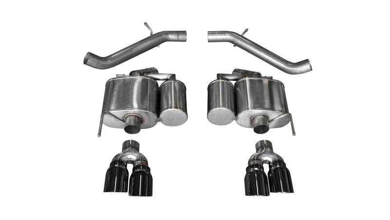 Corsa 2016-2019 Cadillac ATS-V 3.6T 4in Black Sport Axle-Back Exhaust - 14478BLK