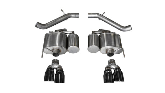 Corsa 2016-2019 Cadillac ATS-V 3.6T 4in Black Sport Axle-Back Exhaust - 14478BLK