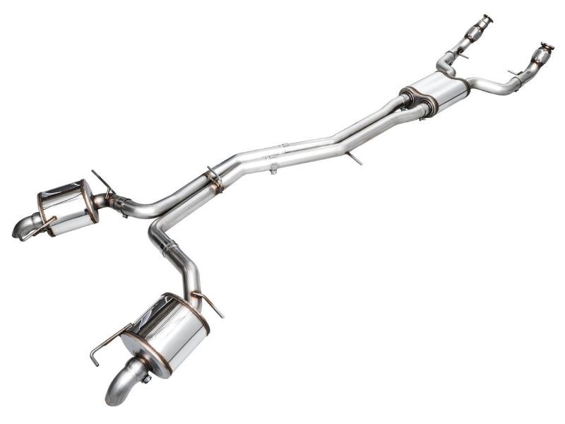 AWE Tuning Audi 2019-2023 C8 A6/A7 3.0T Touring Edition Cat-Back Exhaust- Turn Downs - 3015-31003