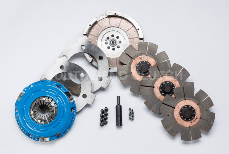 South Bend Clutch 01-Sept 05 GM 6.6L LLY ZF-6 SFI Comp Triple Disc Feramic Clutch Kit - DDDCMAX-Y